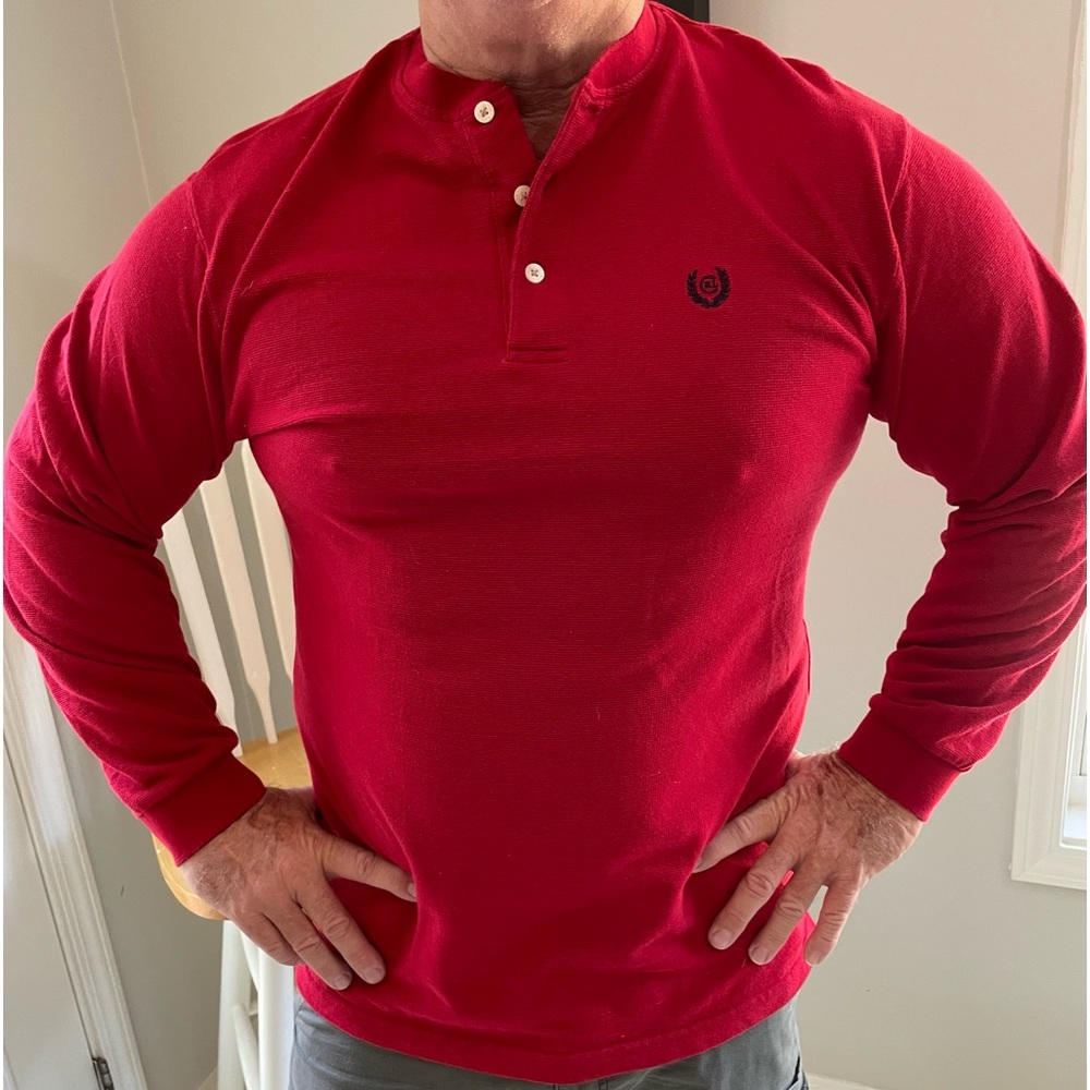 Chaps Ralph Lauren Red Polo Shirt. Size Med